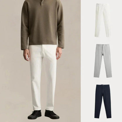 Kaufen Sie 1, erhalten Sie 3 – Chino-Set mit täglichem Rotationsschnitt Adelstein WEISS • GRAU • MARINEBLAU S 