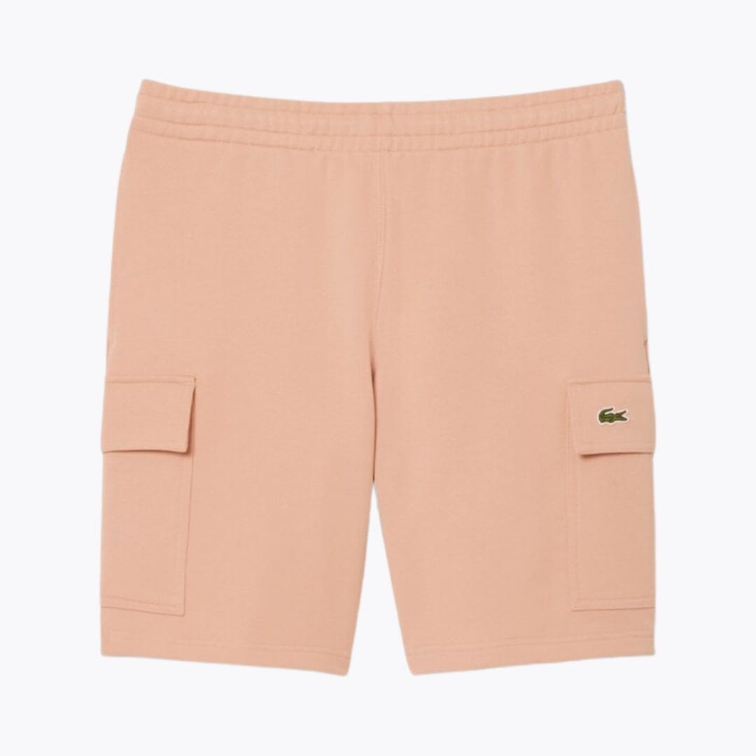 LC Cotton Fleece Cargo Shorts Lacoste Adelstein Pinkish beige S 