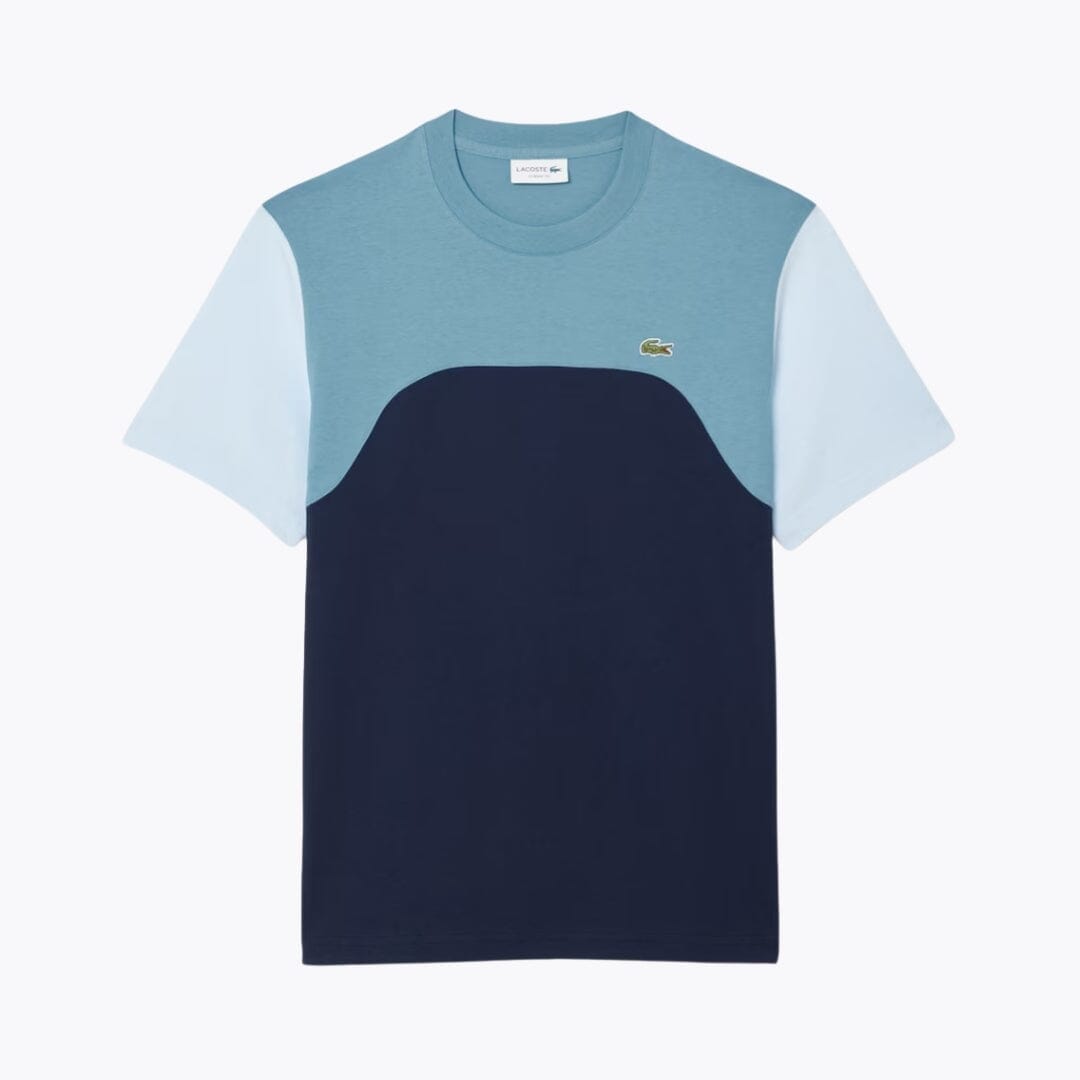 LC Cotton Jersey Colour-Block T-shirt Lacoste Adelstein Navy blue / blue / light blue S 