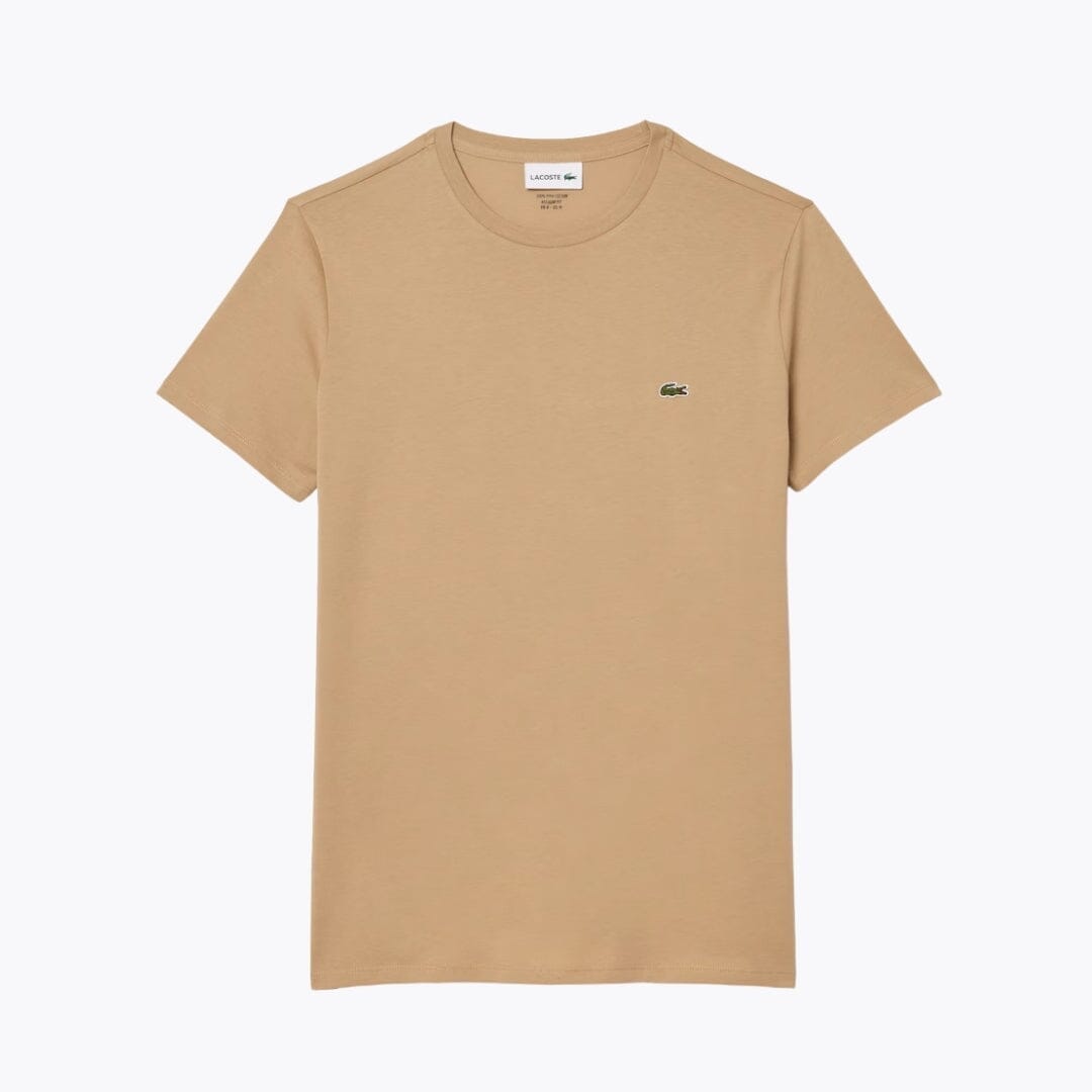 LC Cotton Pima T-shirt Lacoste Adelstein Beige S 