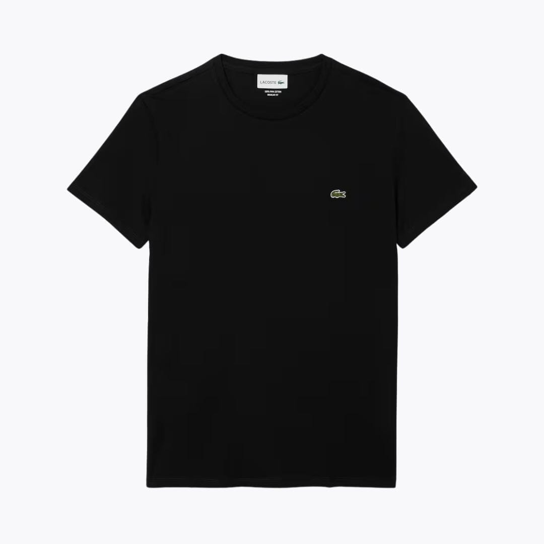 LC Cotton Pima T-shirt Lacoste Adelstein Black S 