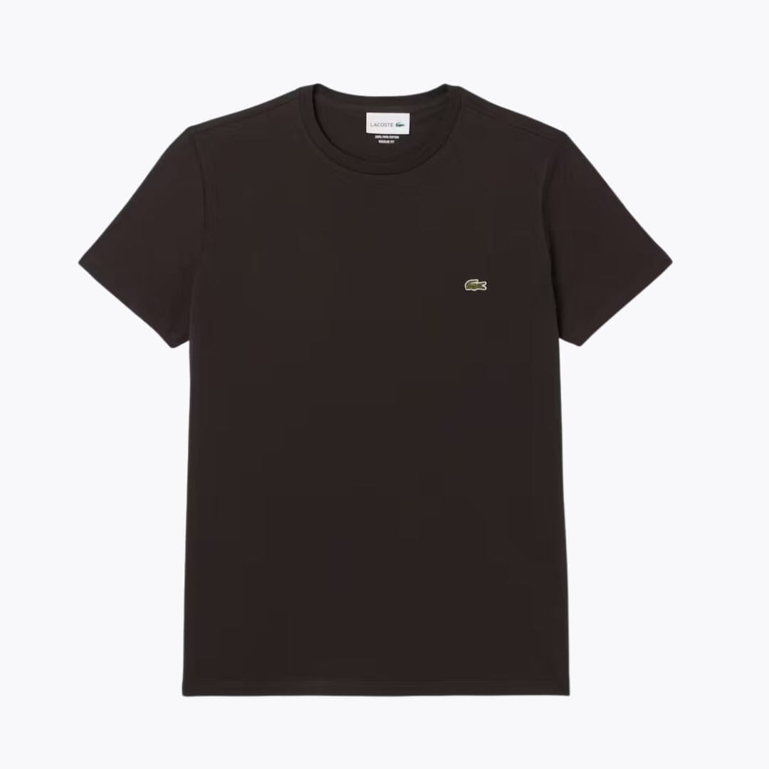 LC Cotton Pima T-shirt Lacoste Adelstein Brown S 