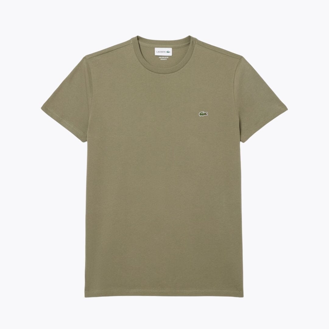 LC Cotton Pima T-shirt Lacoste Adelstein Khaki green S 