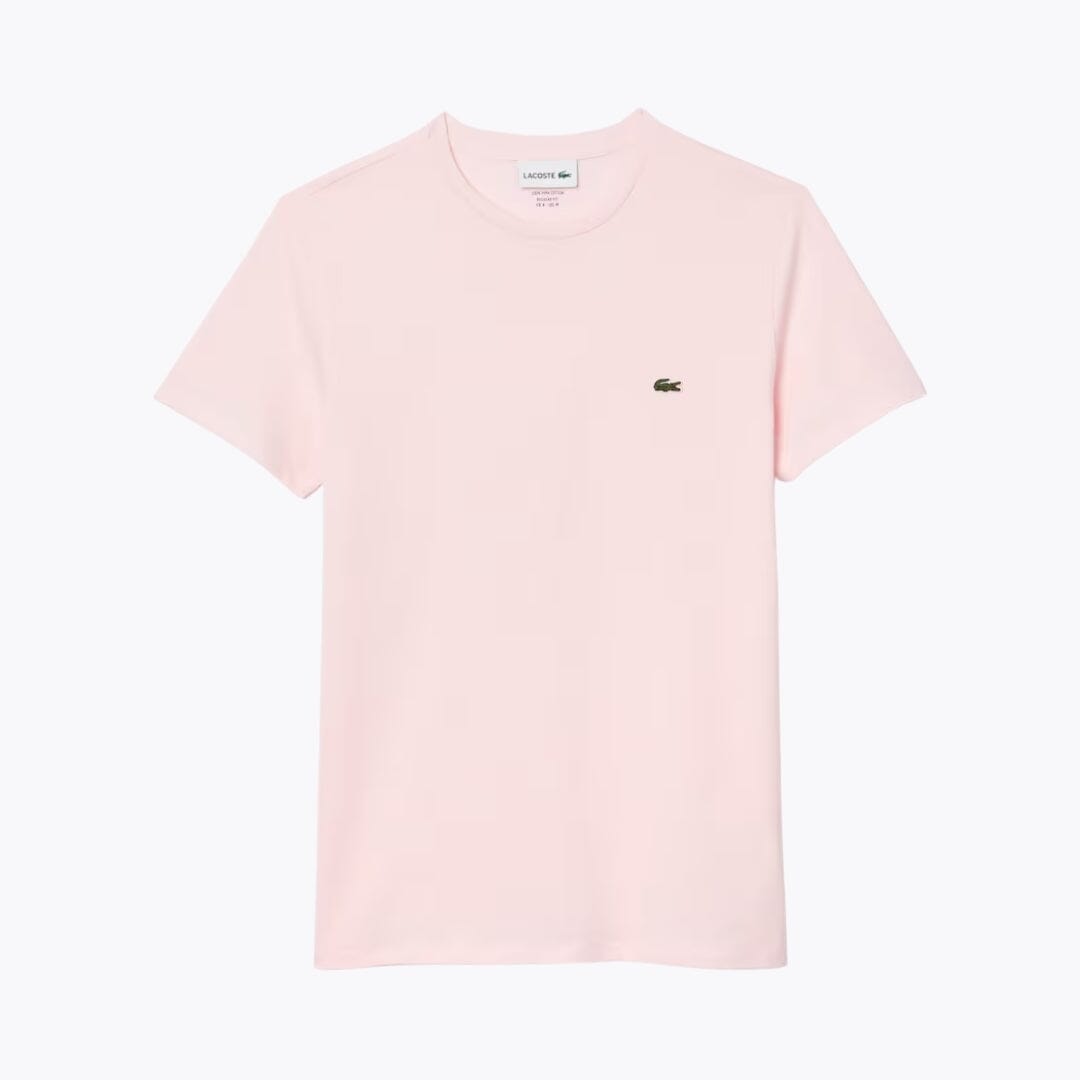 LC Cotton Pima T-shirt Lacoste Adelstein Light pink S 