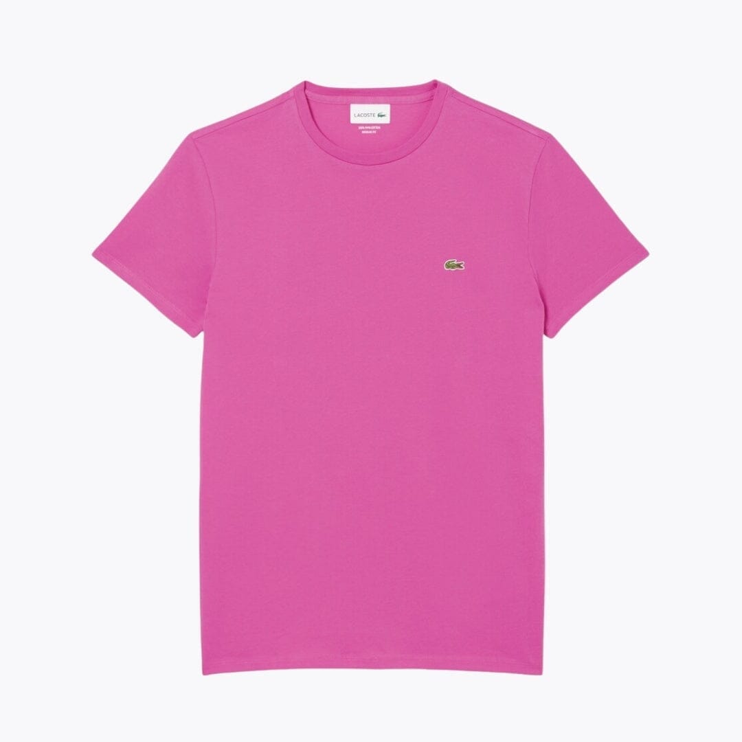 LC Cotton Pima T-shirt Lacoste Adelstein Pink S 