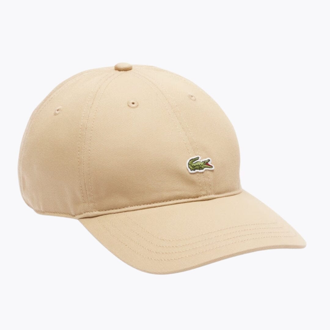 LC Cotton Twill Cap Lacoste Adelstein Beige 