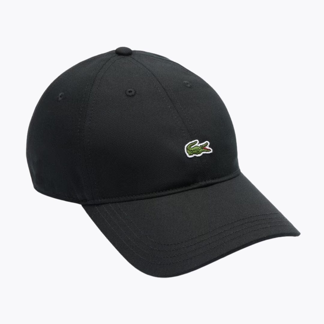 LC Cotton Twill Cap Lacoste Adelstein Black 