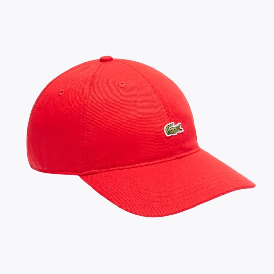 LC Cotton Twill Cap Lacoste Adelstein Rouge 
