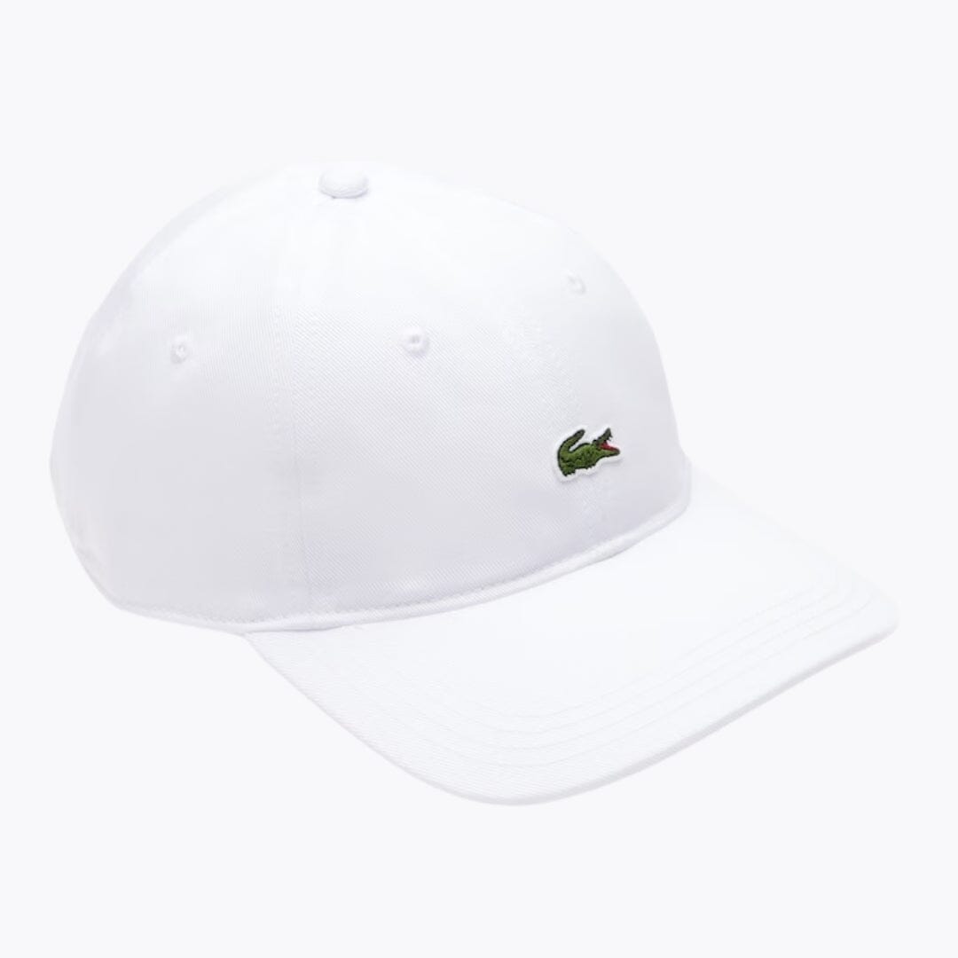 LC Cotton Twill Cap Lacoste Adelstein White 