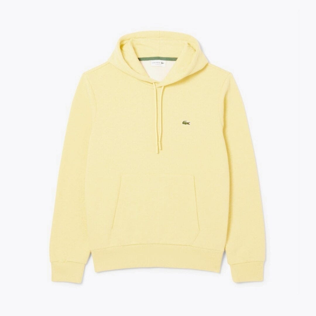 LC Fleece Hoodie Lacoste Adelstein Yellow S 