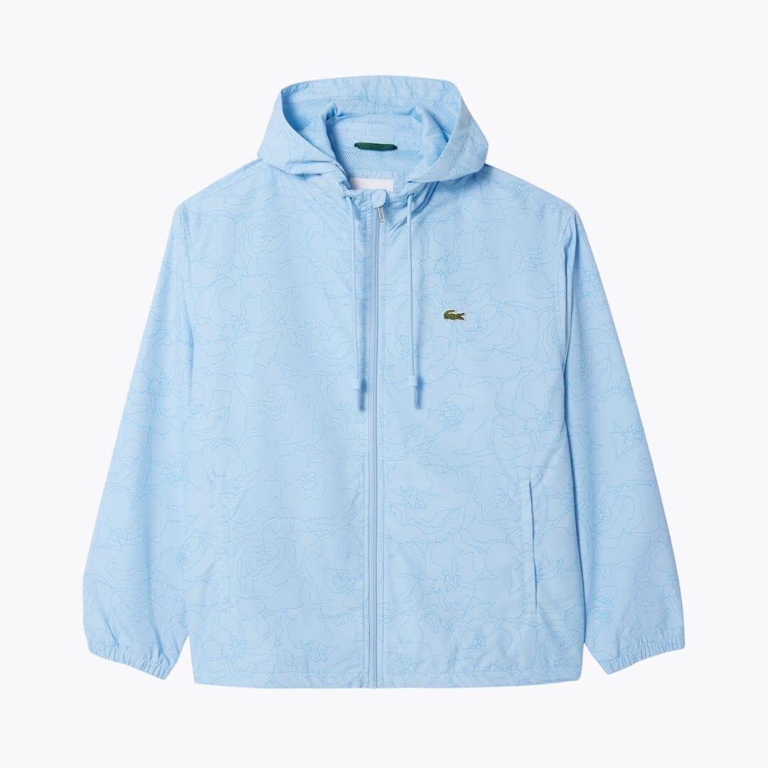 LC Flower Print Windbreaker Lacoste Adelstein Pale blue S 