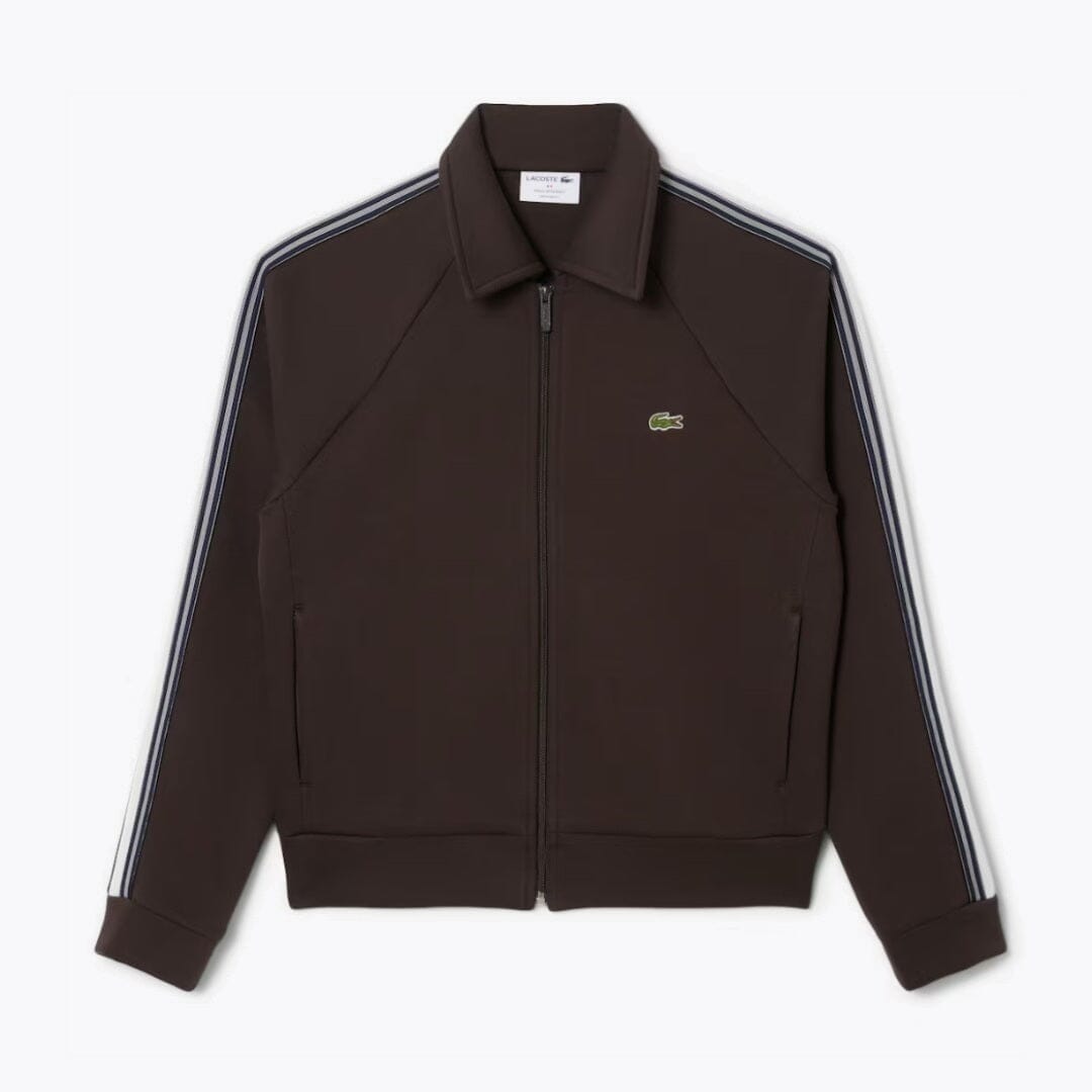 LC French Made Zipped Sweatshirt Lacoste Adelstein Brown S 