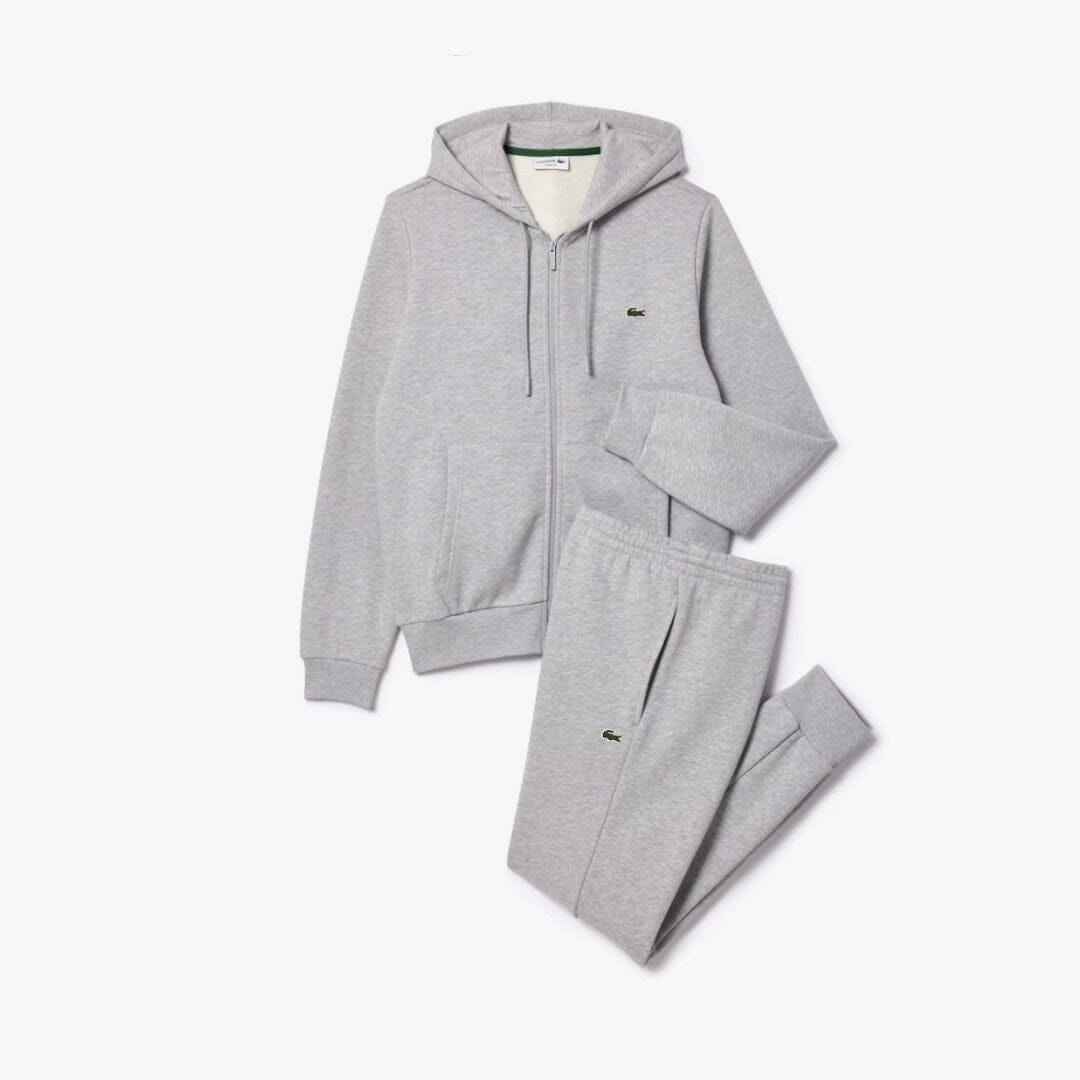 LC Hooded Tracksuit Lacoste Adelstein Grey S 