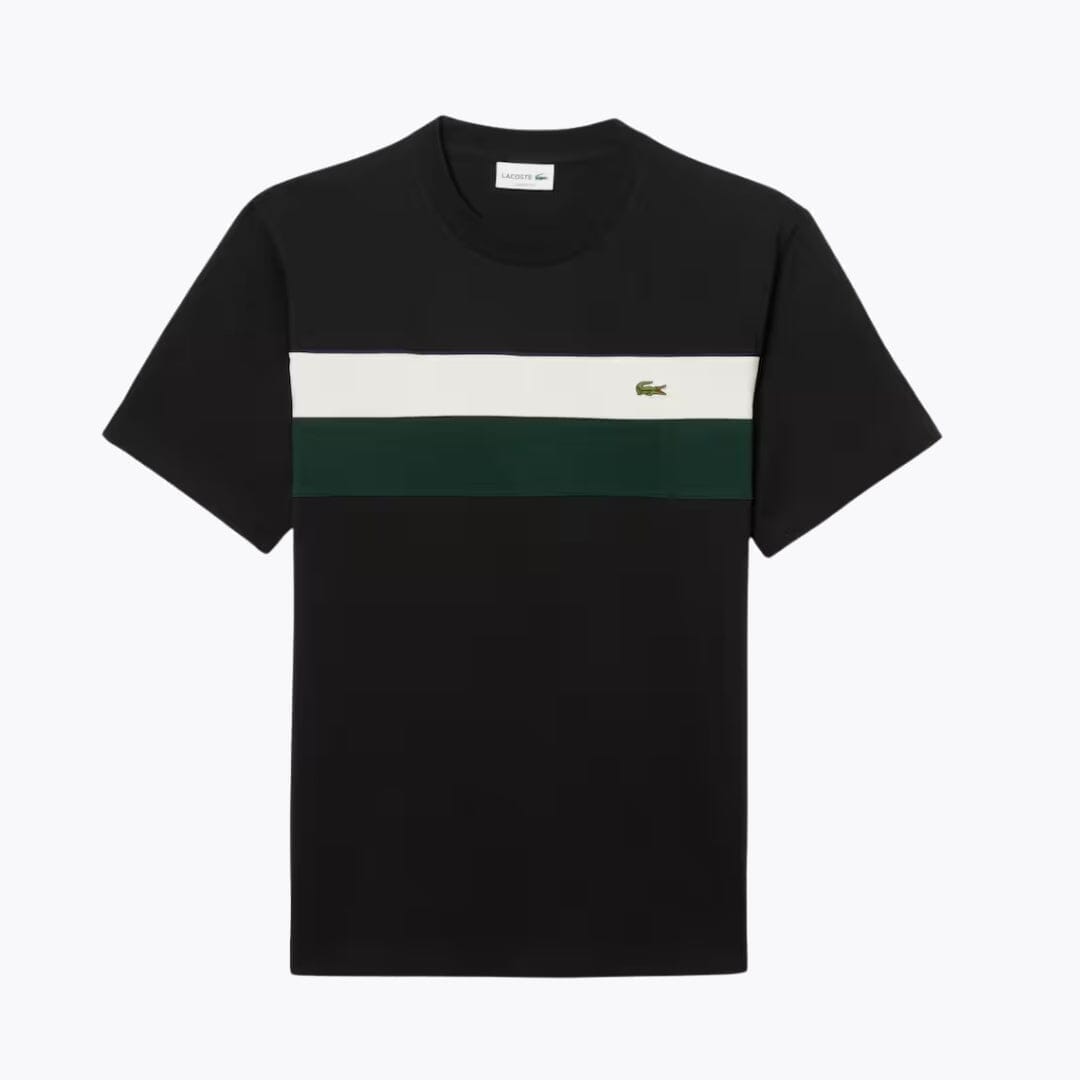 LC Jersey Colour-Block T-shirt Lacoste Adelstein Black / white / green S 