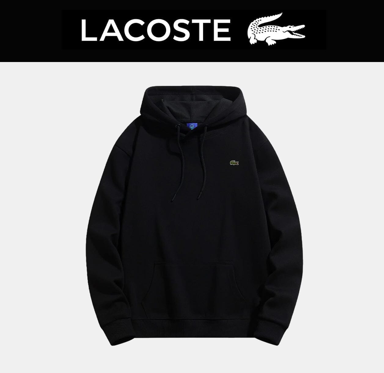 LC Men's Hoodie (Clearance) Lacoste Adelstein Black S 