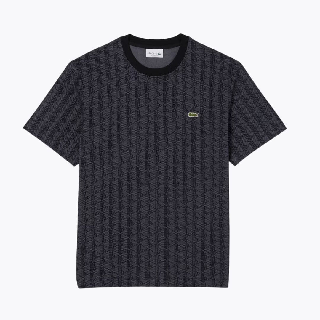 LC Monogram Jersey T-shirt Lacoste Adelstein Dark grey / black S 