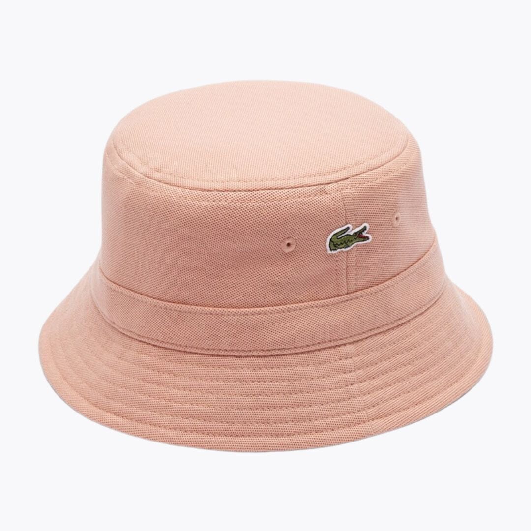 LC Piqué Bucket Hat Lacoste Adelstein Pinkish beige 