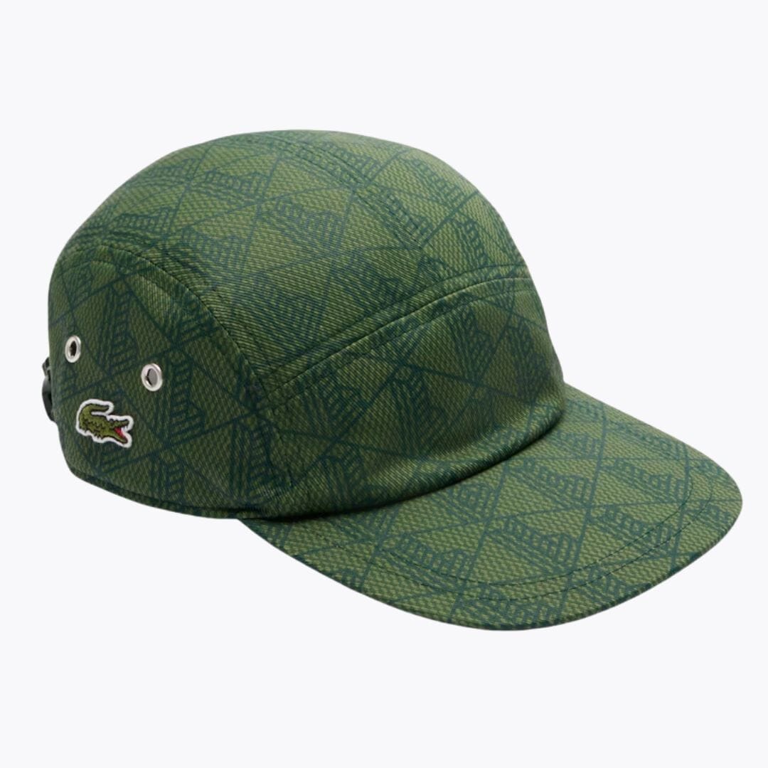 LC Printed Twill Jockey Cap Lacoste Adelstein Green 