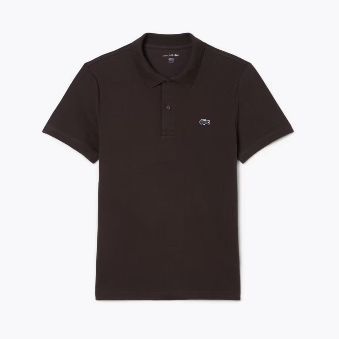 LC Regular Fit Cotton Blend Polo Shirt Lacoste Adelstein Brown S 