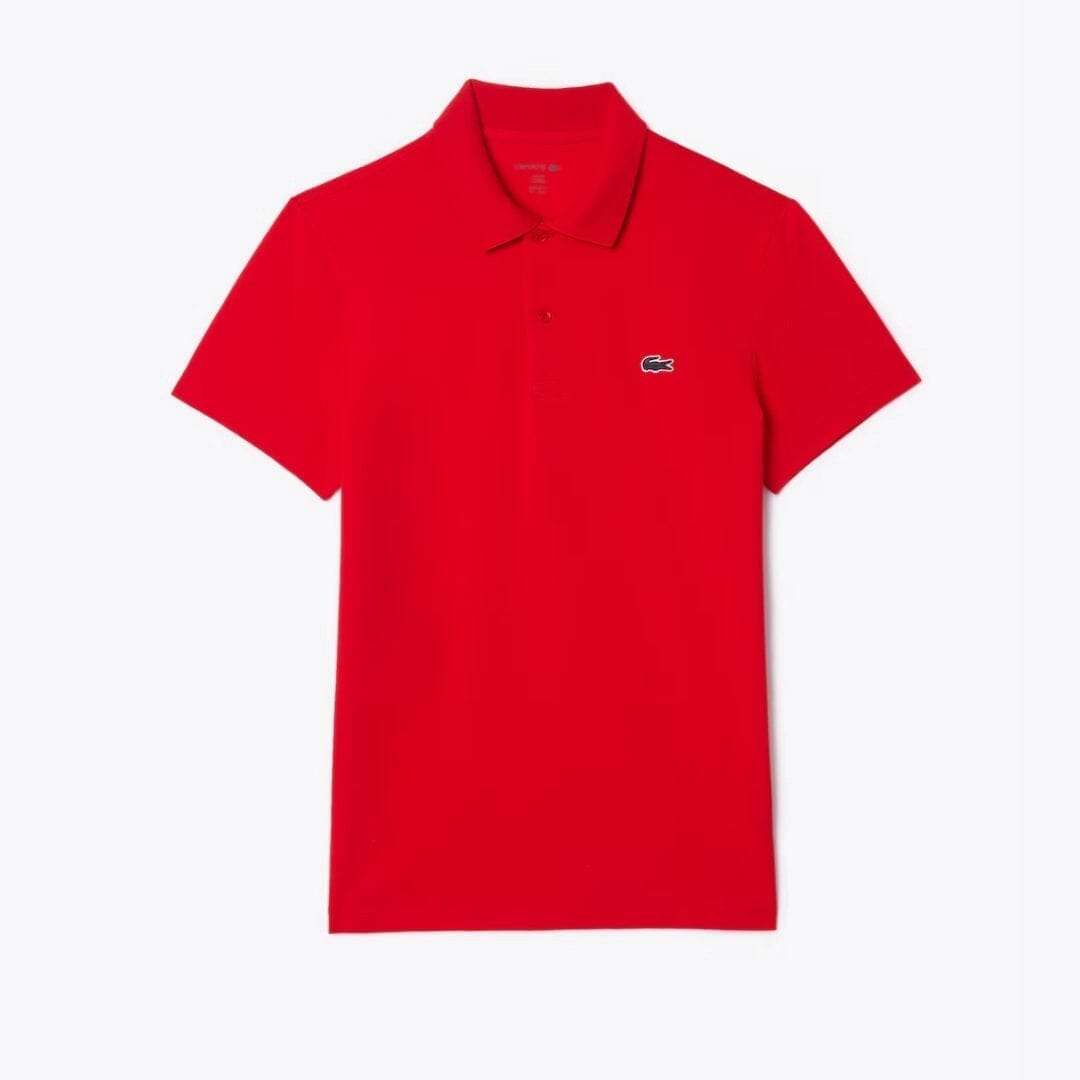 LC Regular Fit Cotton Blend Polo Shirt Lacoste Adelstein Red S 