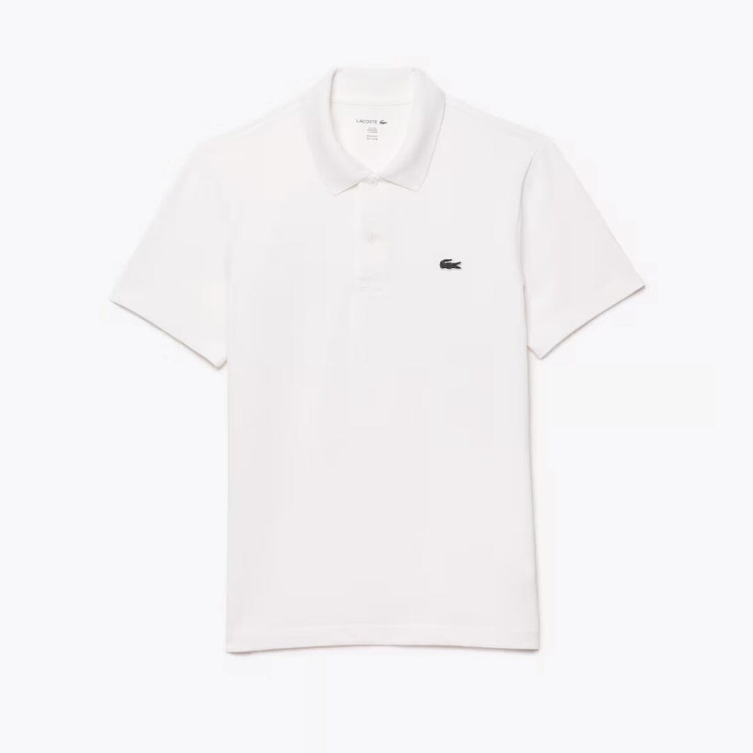 LC Regular Fit Cotton Blend Polo Shirt Lacoste Adelstein White S 