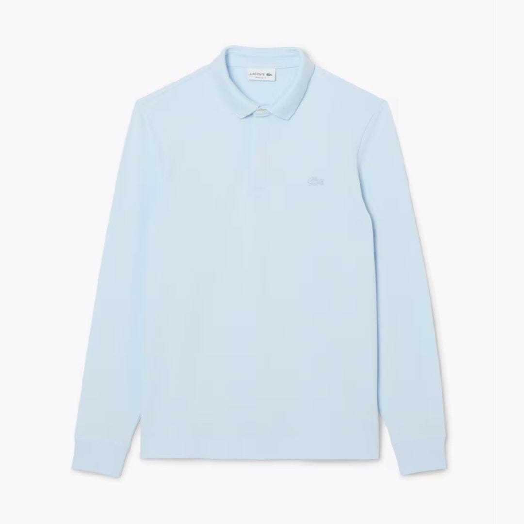 LC Regular Fit Paris Stretch Piqué Polo Shirt Lacoste Adelstein Blue S 