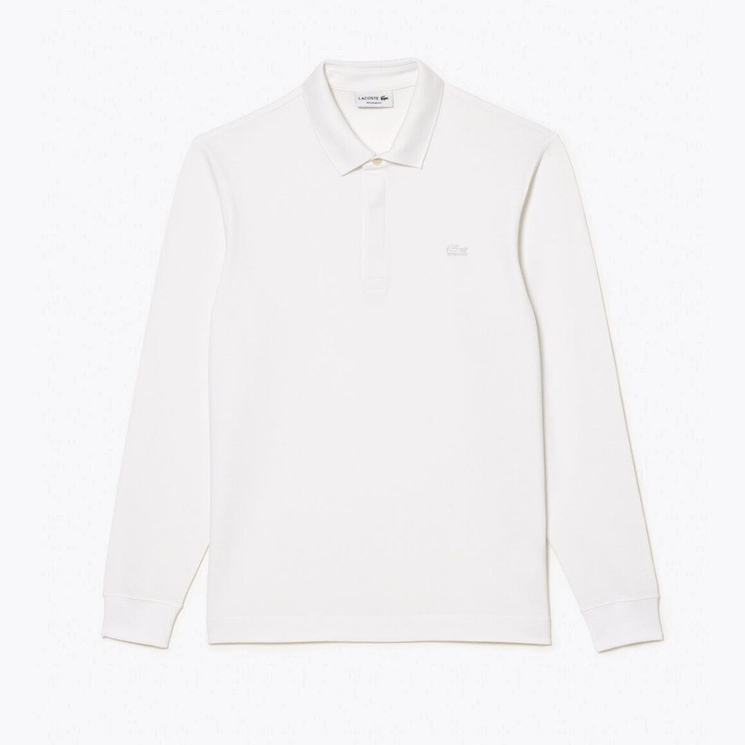 LC Regular Fit Paris Stretch Piqué Polo Shirt Lacoste Adelstein White S 