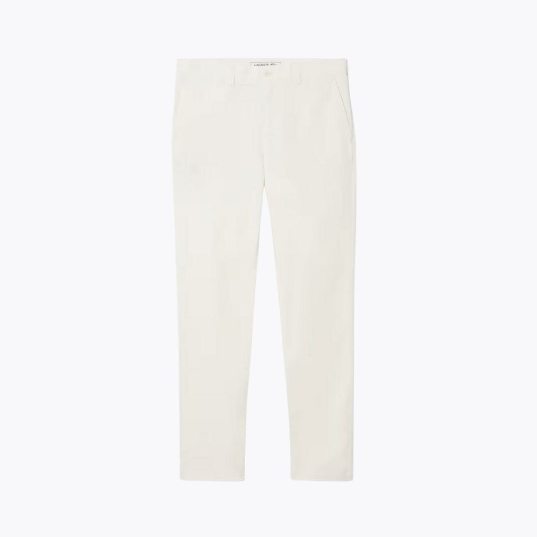 LC Slim Fit Stretch Cotton Chino Pants Lacoste Adelstein White S 