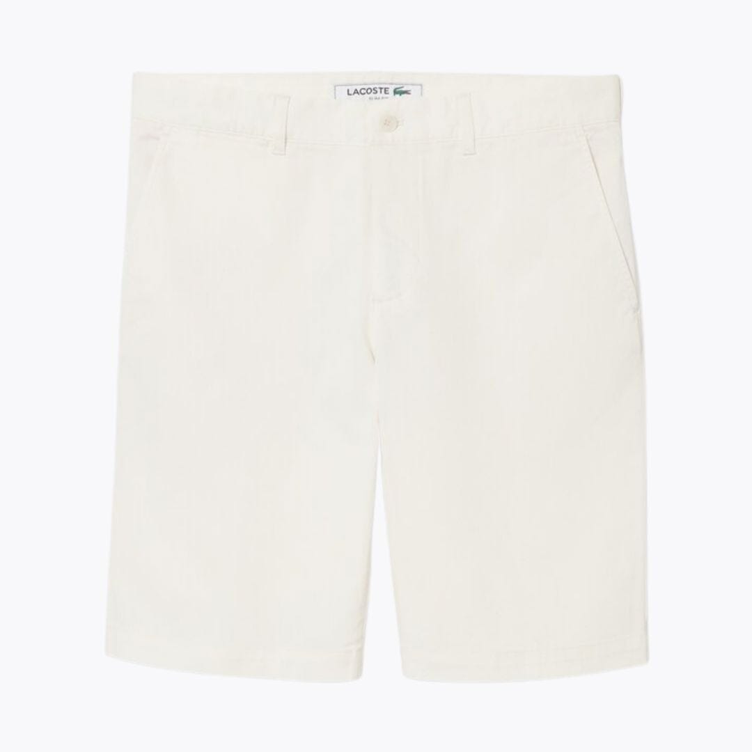 LC Slim Fit Stretch Cotton Chino Shorts Lacoste Adelstein White S 