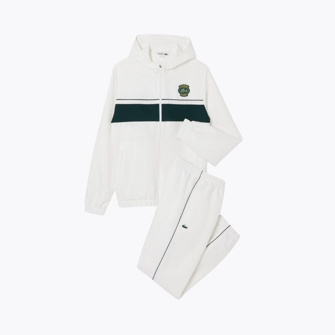 LC Sport Badge Tracksuit Lacoste Adelstein White S 