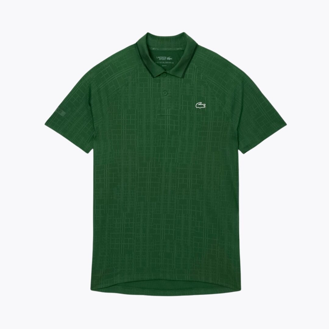 LC Tennis On Court Polo Shirt Lacoste Adelstein Green S 