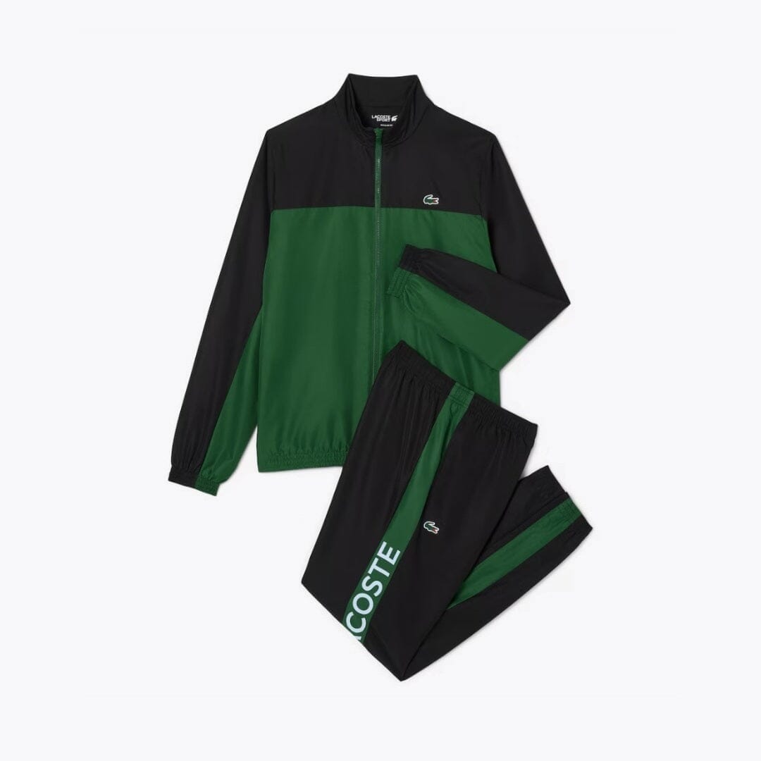 LC Tennis Printed Tracksuit Lacoste Adelstein Green / Black / Light blue S 