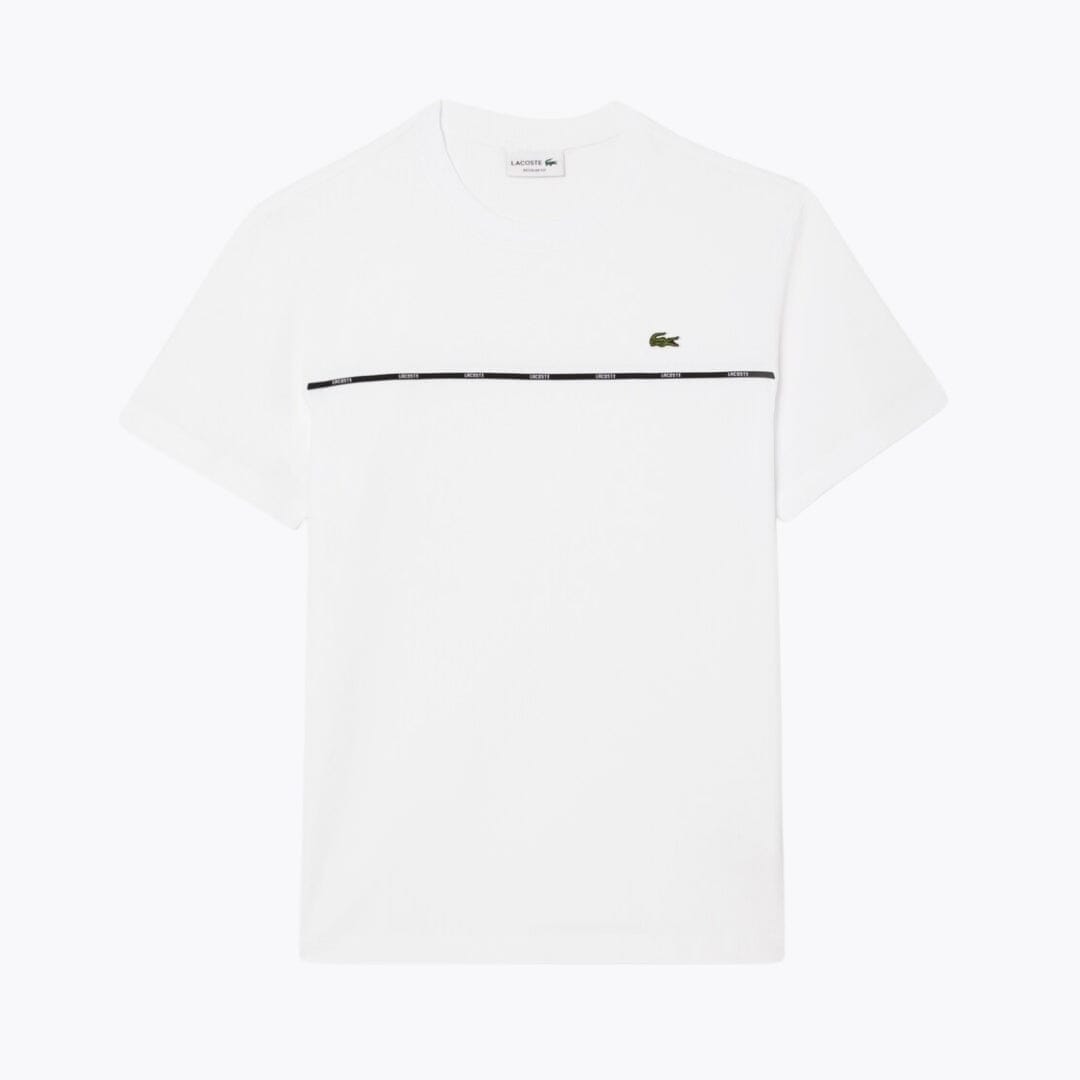 LC Trim Cotton Jersey T-shirt Lacoste Adelstein White S 