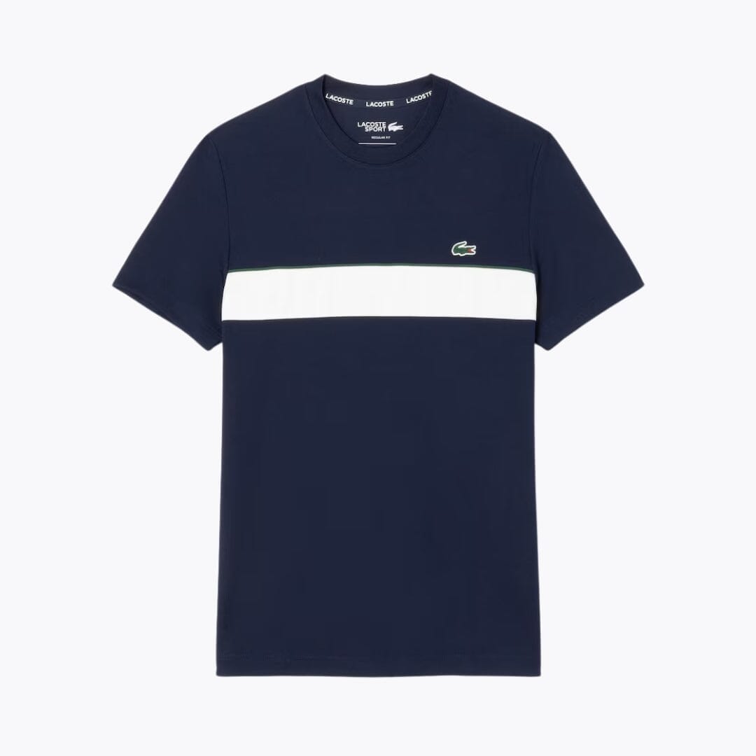 LC Ultra Dry Printed Tennis T-shirt Lacoste Adelstein Navy blue / white S 