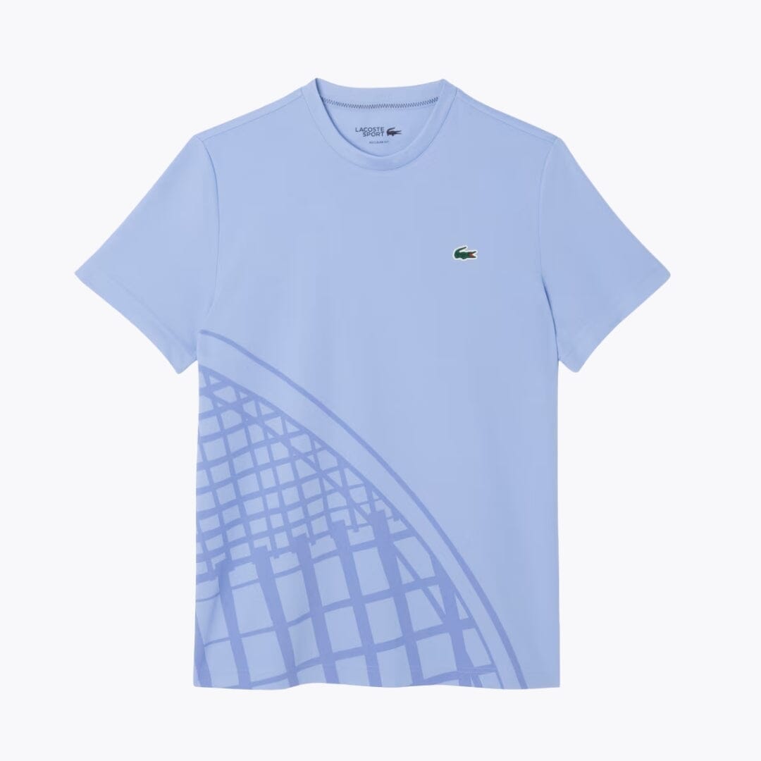 LC Ultra Dry Printed Tennis T-shirt Lacoste Adelstein Purple S 