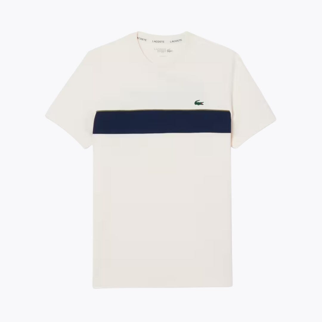 LC Ultra Dry Printed Tennis T-shirt Lacoste Adelstein White / navy blue S 