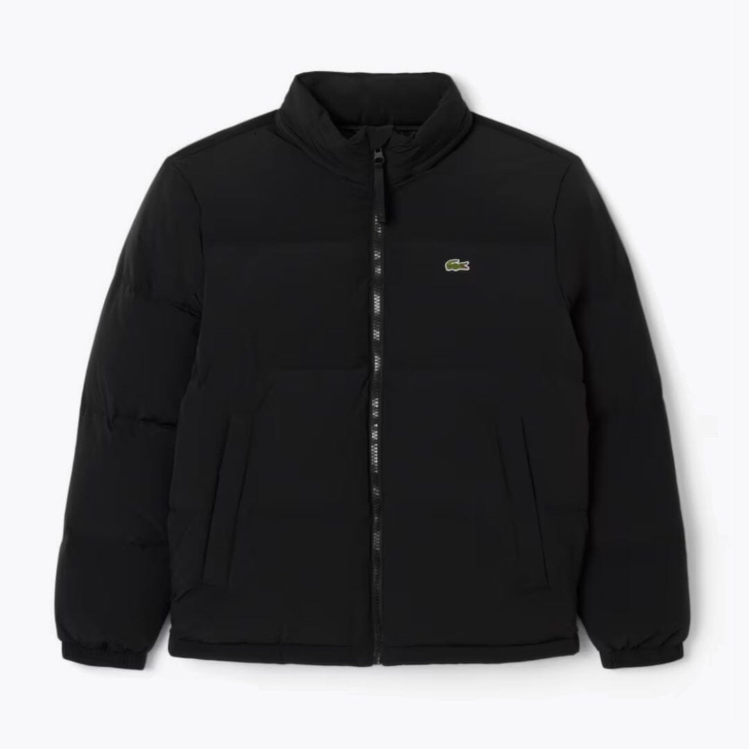 LC Water-Repellent Hooded Down Jacket Lacoste Adelstein Black S 