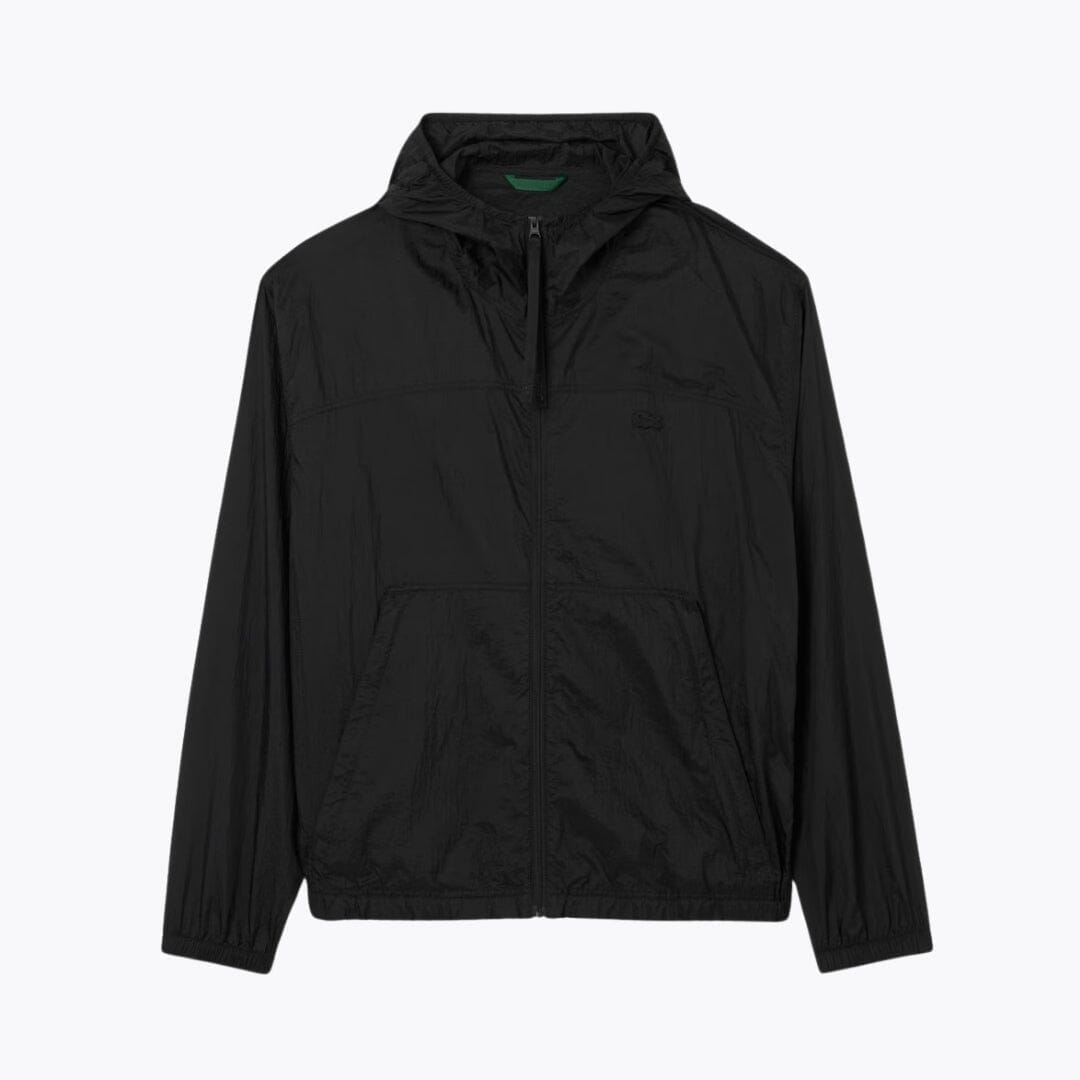 LC Water-Repellent Packable Nylon Jacket Lacoste Adelstein Black S 