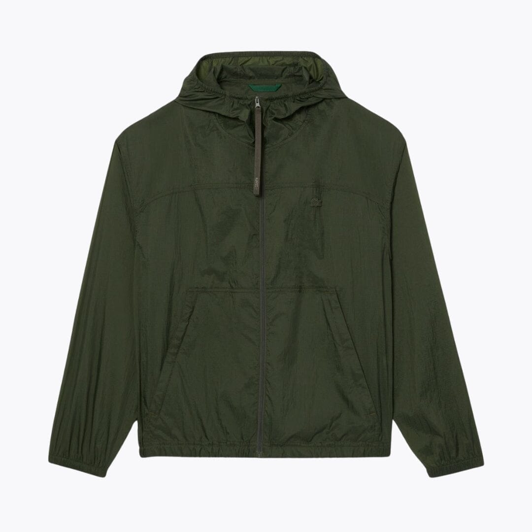 LC Water-Repellent Packable Nylon Jacket Lacoste Adelstein Bottle green S 