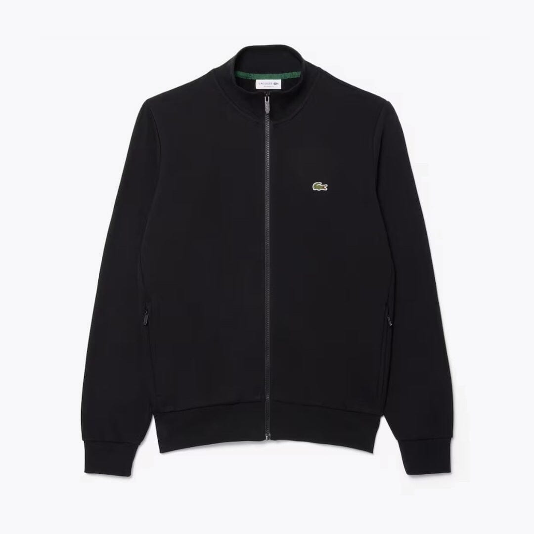 LC Zip-Up High Neck Fleece Sweatshirt Lacoste Adelstein Black S 