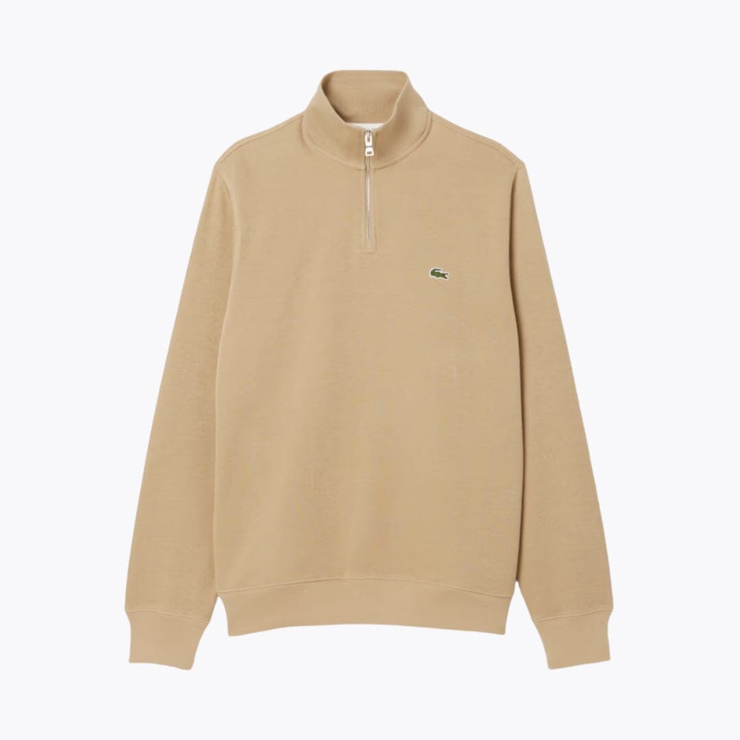 LC Zip-Up High Neck Sweatshirt Lacoste Adelstein Beige S 