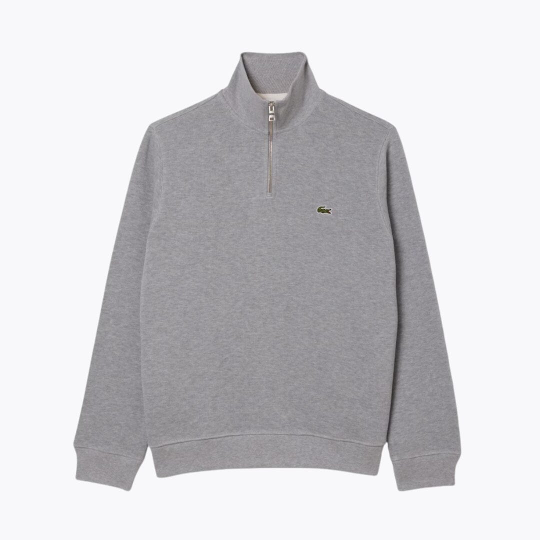 LC Zip-Up High Neck Sweatshirt Lacoste Adelstein Light Heatered S 