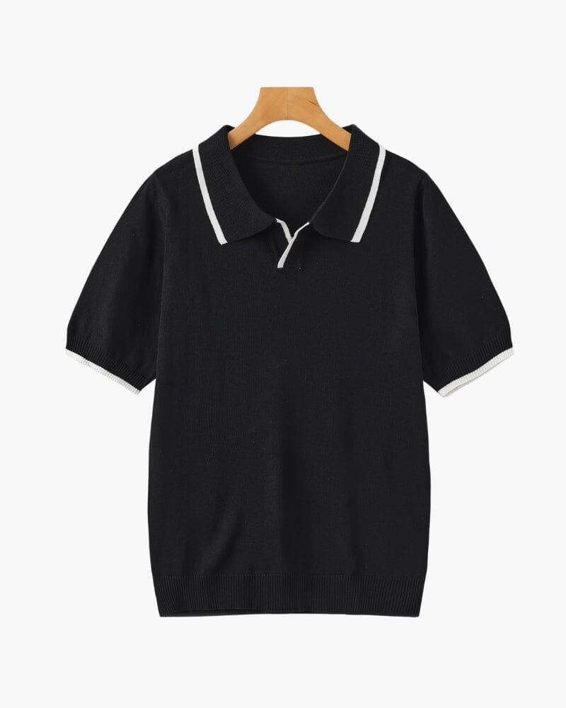 Monaco Edge Polo Adelstein Schwarz XS 