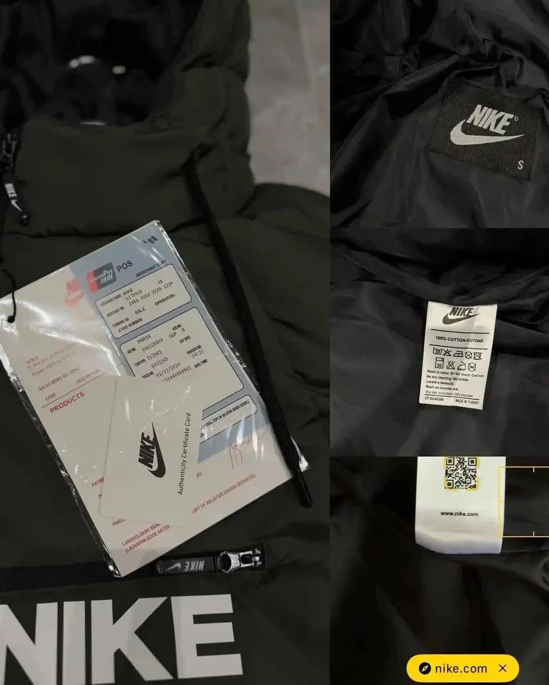 NK Men's Winter Jacket 3 Colors Nike Adelstein 