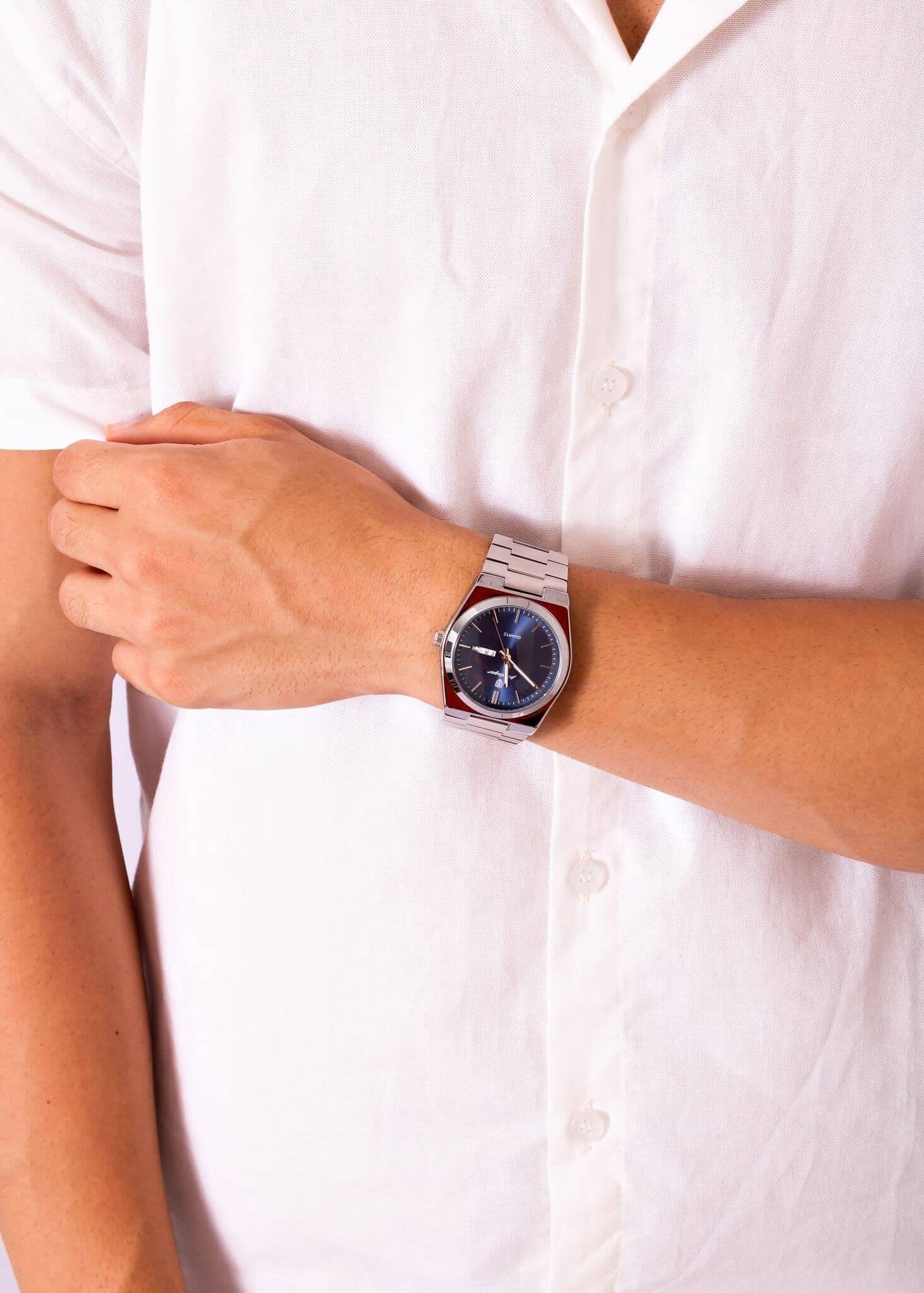 POEDAGAR Essenza 40mm Watch - Water Resistant | Stainless Steel Poedagar Adelstein 