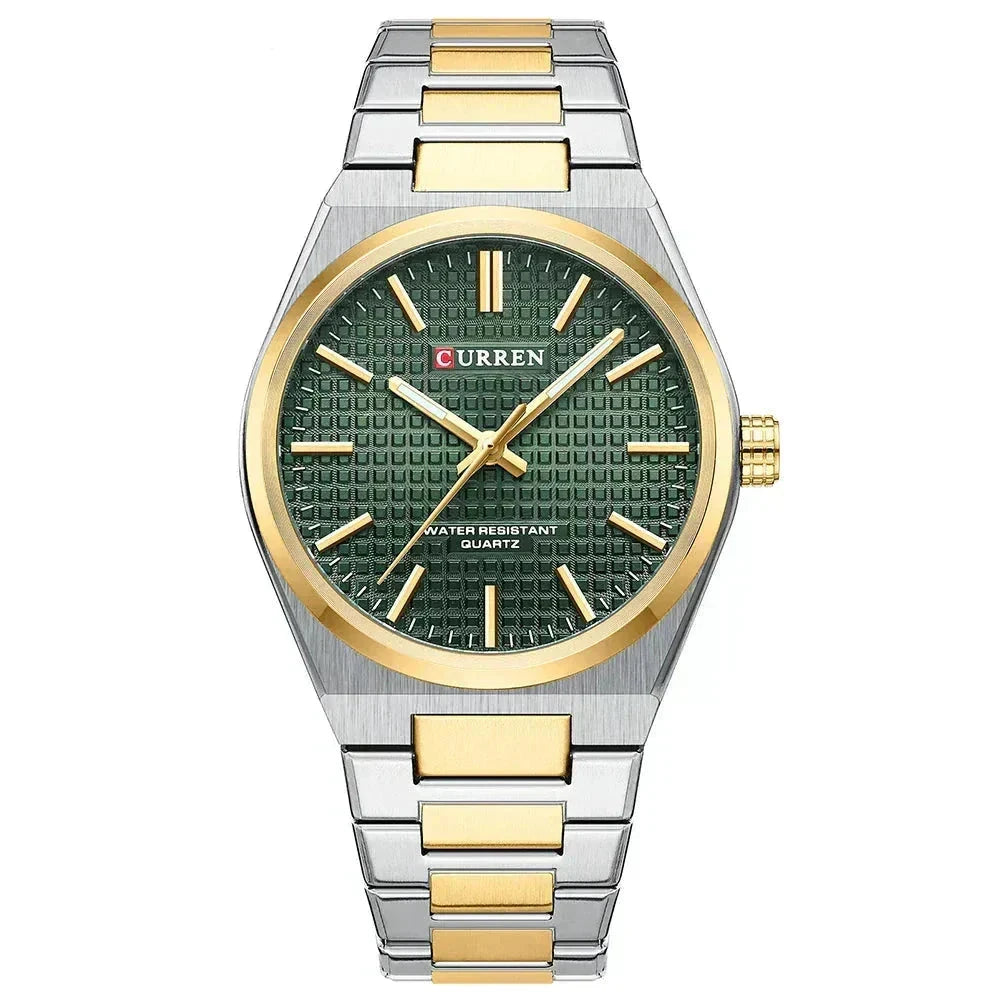 POEDAGAR Watch Curren Poedagar Adelstein gold green 