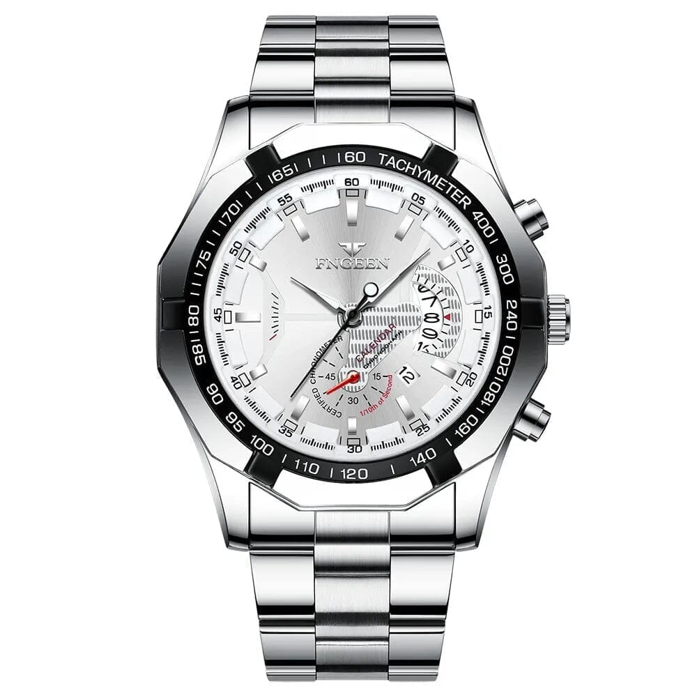 POEDAGAR Watch Engeen Poedagar Adelstein Silver White 