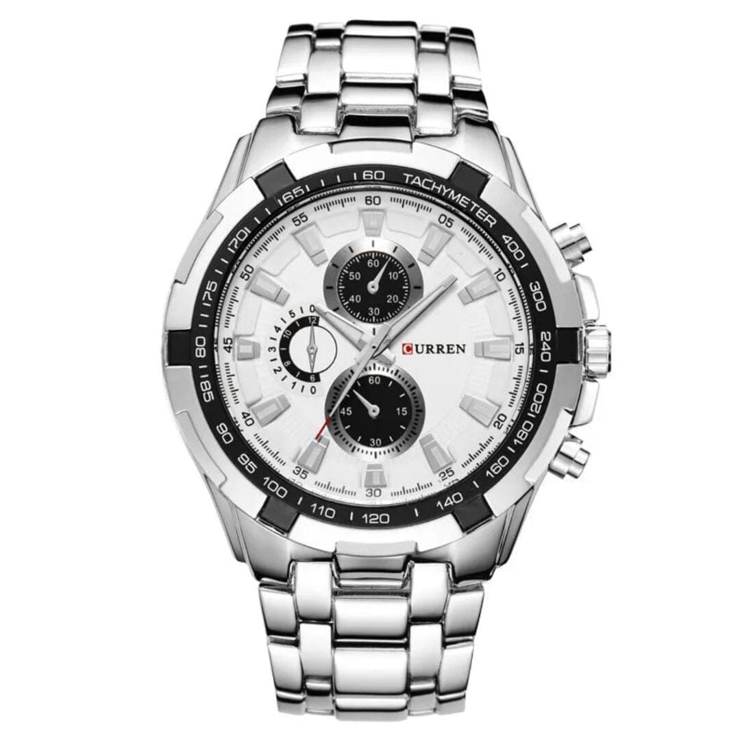 POEDAGAR Watch Enigmatic Poedagar Adelstein Silver White 