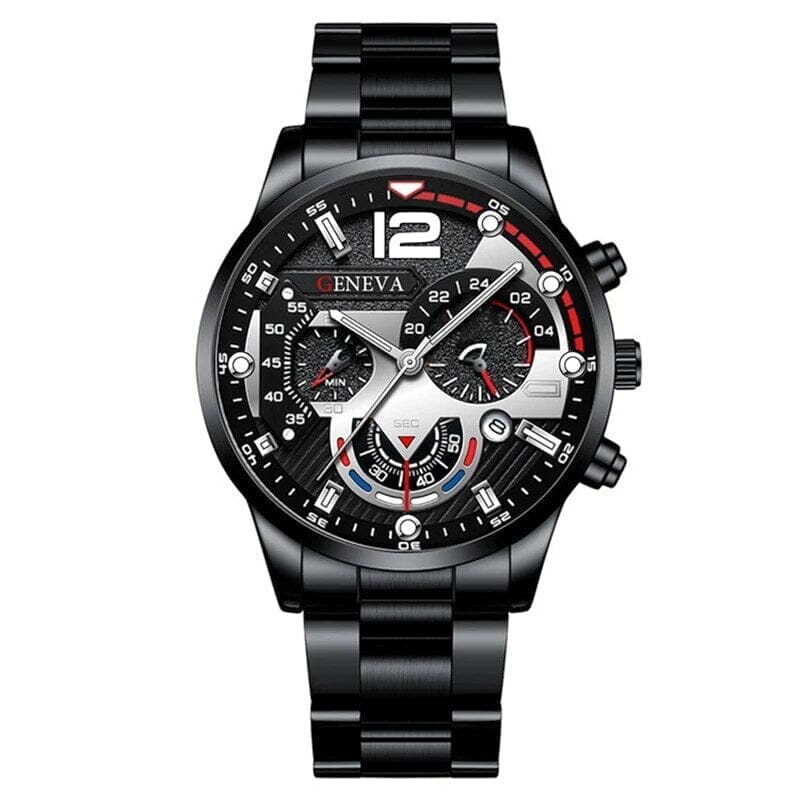 POEDAGAR Watch Geneva Pro Poedagar Adelstein Geneva Black pro 
