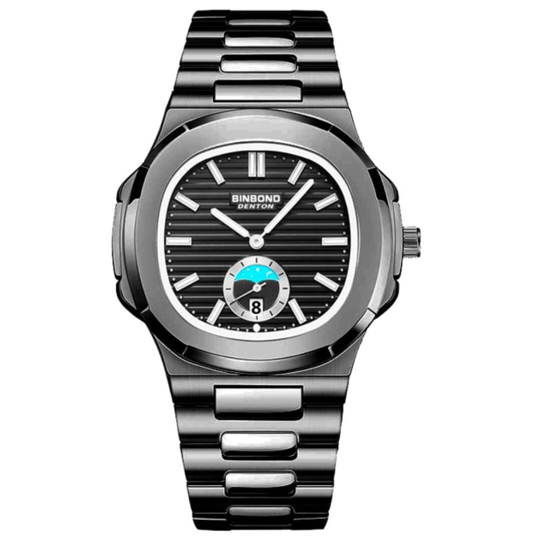 POEDAGAR Watch Nautilus Carbon Poedagar Adelstein Nautilus Carbon Black 